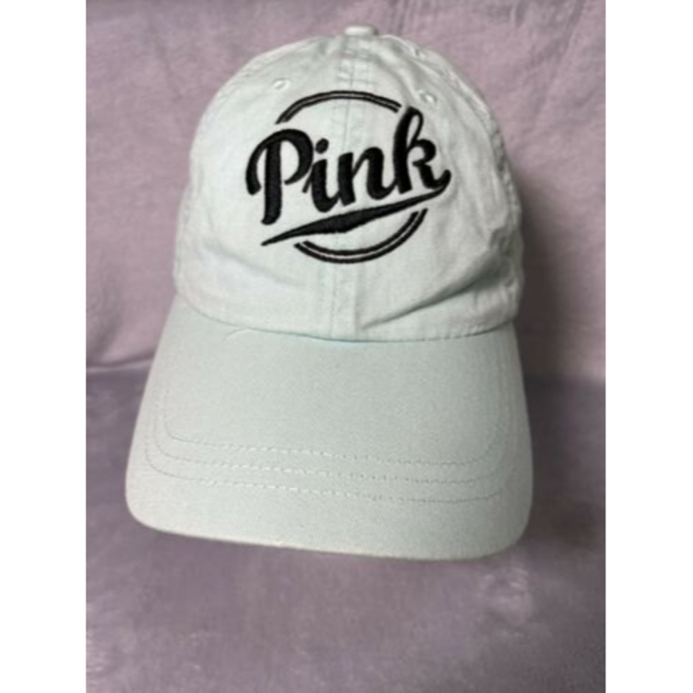 Victoria’s Secret Pink Brand Sport Clip Baseball Hat Cap Teal Mint Green